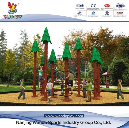 Wand-Play 세쿼이아 등반 놀이 공원 어린이 야외 놀이터 장비와 Wd-HP103